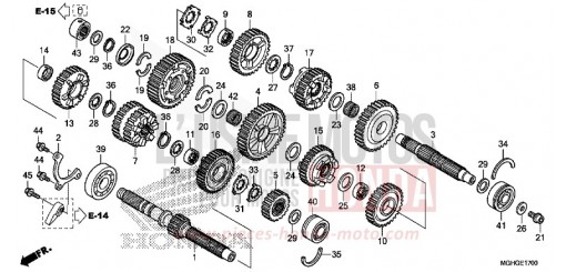 TRANSMISSION (VFR1200X/XA/XL) VFR1200XLG de 2016
